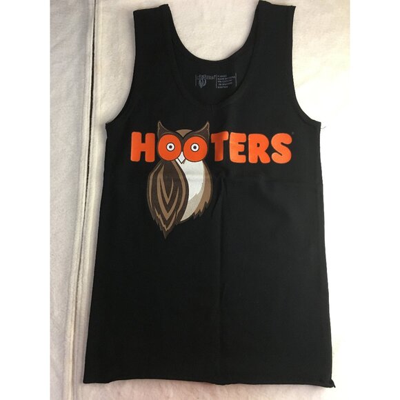 B70 New Hooters Girl Uniform Tank Black Size Xs - Picture 1 of 4